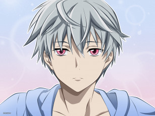 Картинка аниме mirai+nikki парень