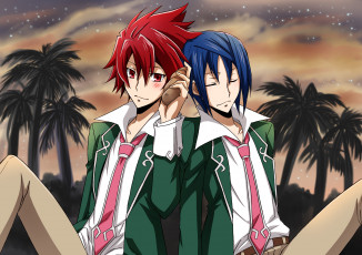 Картинка аниме star+driver парни