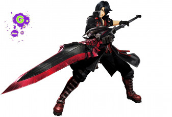 Картинка аниме god+eater оружие меч парень