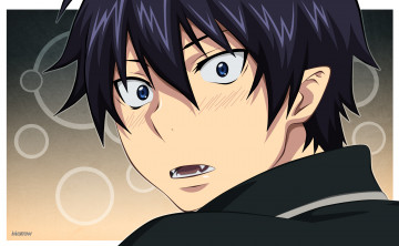 Картинка аниме ao+no+exorcist рин