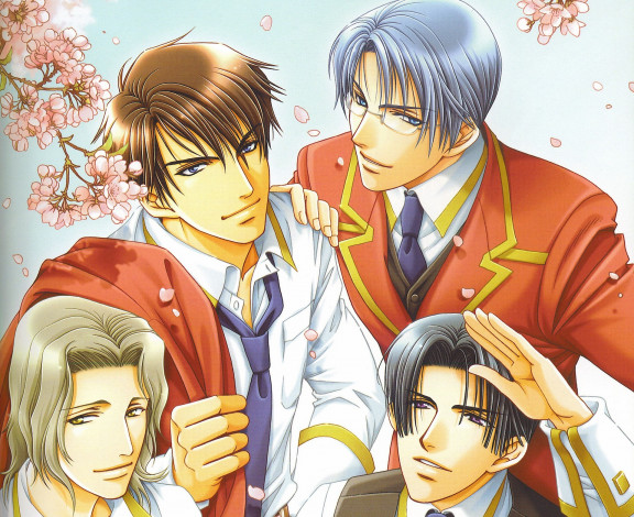 Обои картинки фото аниме, gakuen heaven, сёнен-ай, райская, школа, парни