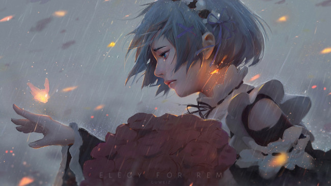 Обои картинки фото аниме, re,  zero kara hajimeru isekai seikatsu, рем