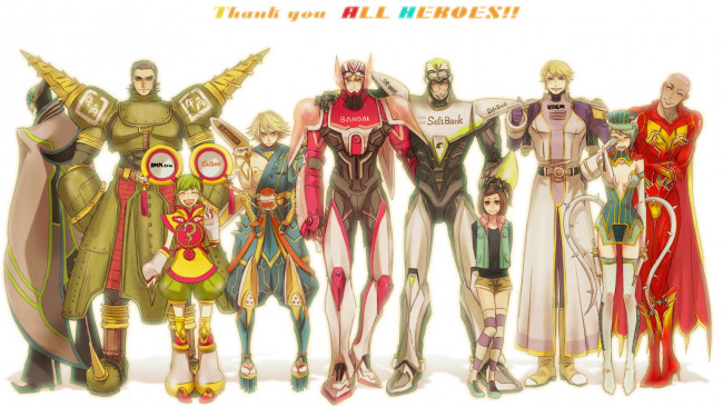 Обои картинки фото аниме, tiger and bunny, герои