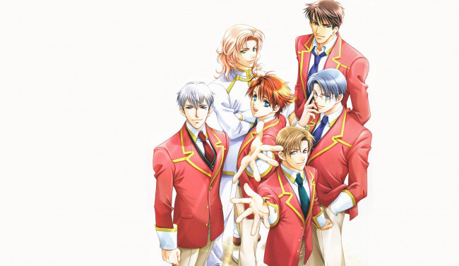 Обои картинки фото аниме, gakuen heaven, сёнен-ай, райская, школа, парни