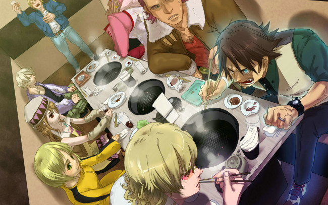 Обои картинки фото аниме, tiger and bunny, герои