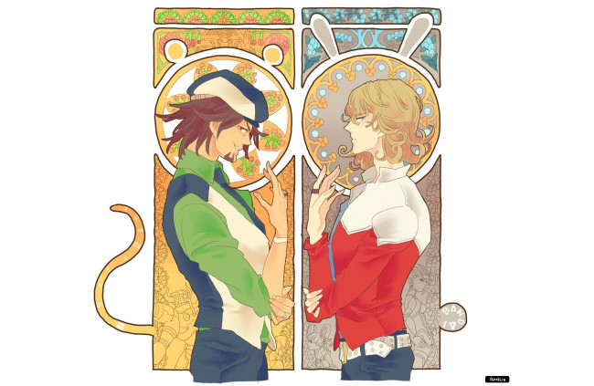 Обои картинки фото аниме, tiger and bunny, герои