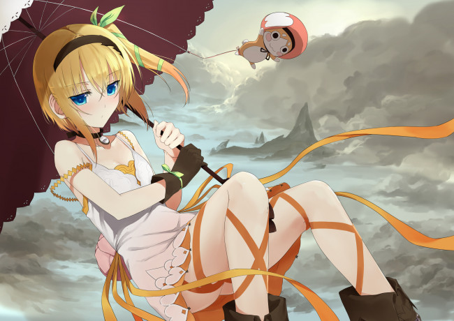 Обои картинки фото tales of zestiria, аниме, фон, взгляд, девушка