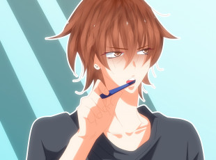 Картинка аниме namaikizakari парень