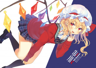 Картинка аниме touhou фон взгляд девушка