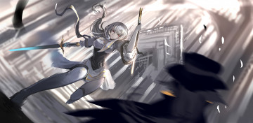 Картинка аниме pixiv+fantasia девушка