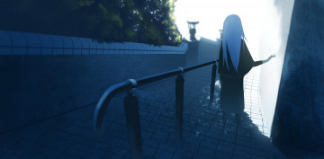 Картинка аниме город +улицы +здания asuteroid