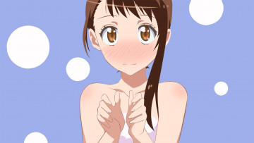 Картинка аниме nisekoi фон взгляд девушка