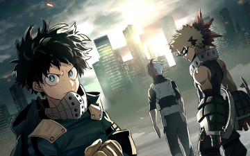 Картинка аниме boku+no+hero+academia парни