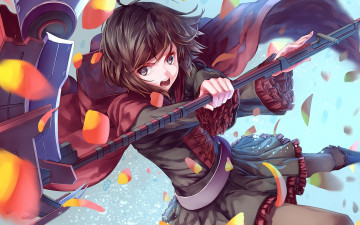 Картинка аниме rwby фон взгляд девушка