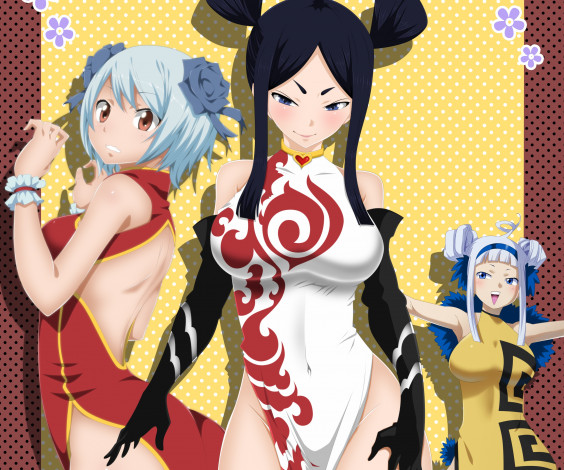 Обои картинки фото аниме, fairy tail, девушки