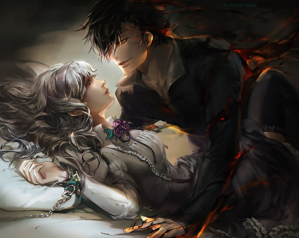 Обои картинки фото фэнтези, демоны, девушка, демон