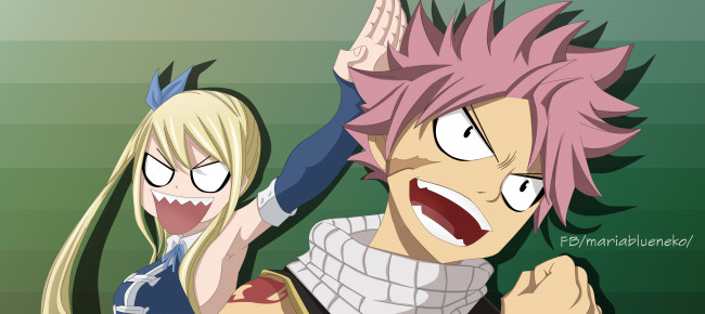 Обои картинки фото аниме, fairy tail, хвост, феи