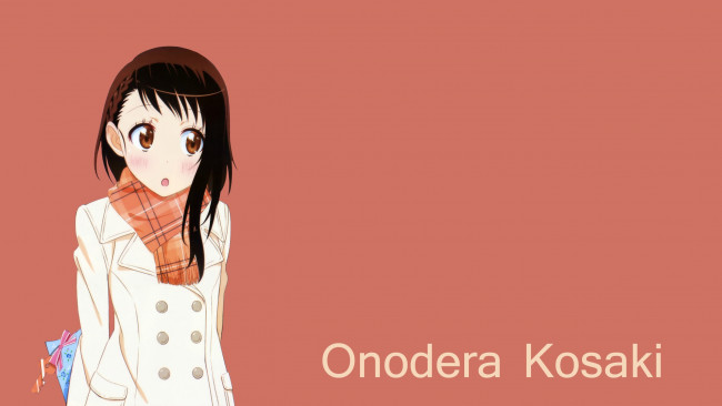 Обои картинки фото аниме, nisekoi, фон, взгляд, девушка