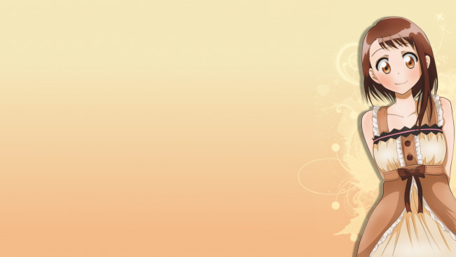 Обои картинки фото аниме, nisekoi, фон, взгляд, девушка