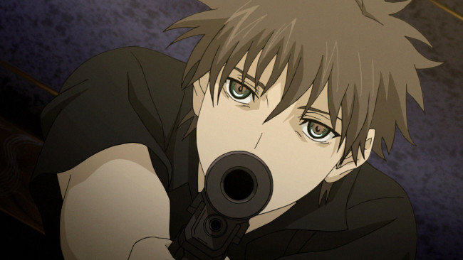 Обои картинки фото аниме, phantom, фон, взгляд, парень