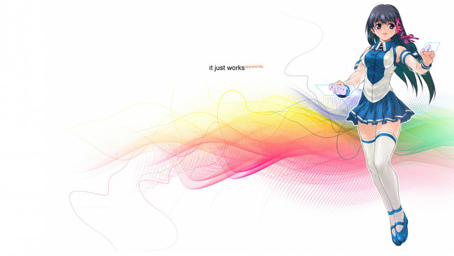 Обои картинки фото аниме, unknown,  другое, взгляд, девушка, фон