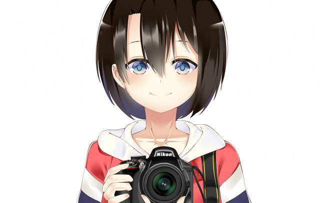 Обои картинки фото аниме, koe no katachi, взгляд, девушка, фон