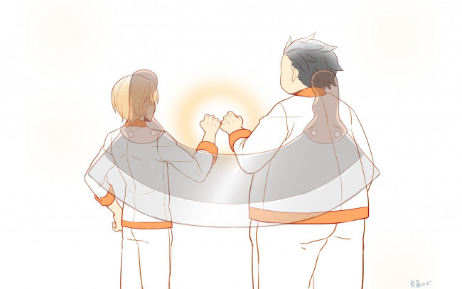 Обои картинки фото аниме, shokugeki no soma, братья