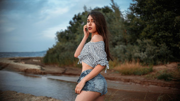 Картинка девушка девушки -unsort+ брюнетки темноволосые модель