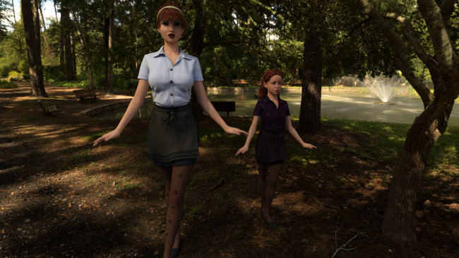 Обои картинки фото 3д графика, люди , people, фон, взгляд, девушки