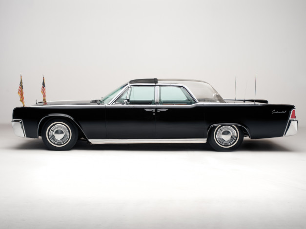 Обои картинки фото 1961 lincoln continental ss-100х, автомобили, lincoln, лимузин, джон, кеннеди, continental