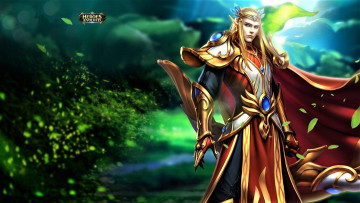 обоя видео игры, heroes evolved, эльф, зелень