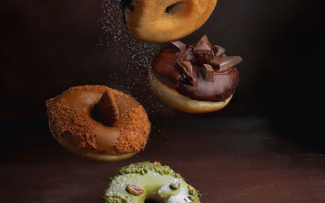 Картинка еда хлеб +выпечка пончики