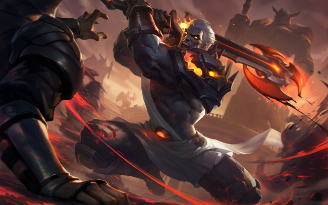 Обои картинки фото видео игры, heroes evolved, бой, топор