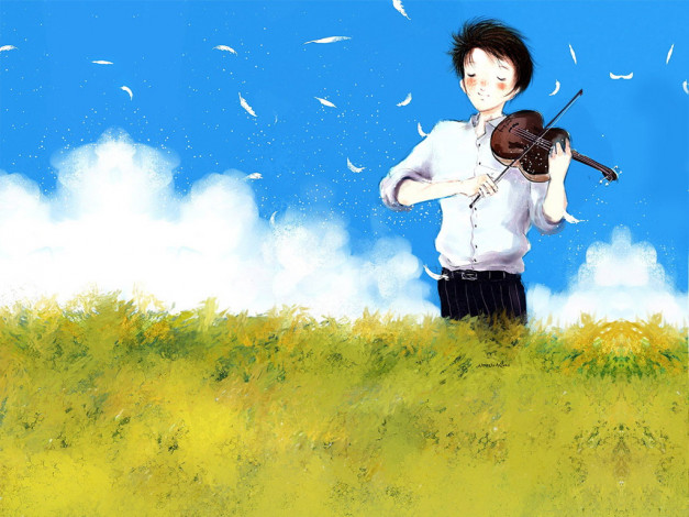 Обои картинки фото рисованные, люди