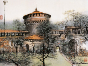 Картинка рисованные города