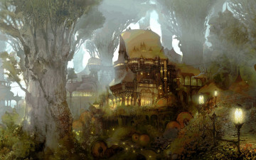 Картинка фэнтези замки