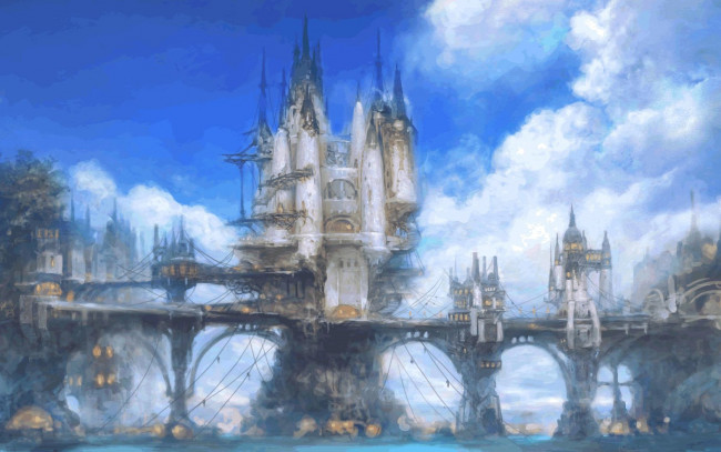 Обои картинки фото фэнтези, замки