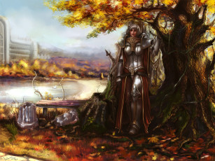 Картинка фэнтези девушки воительница