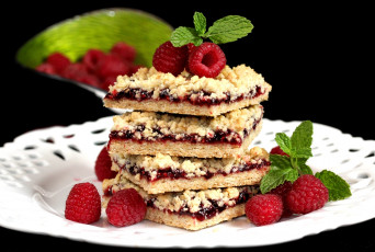 Картинка еда пирожные кексы печенье пирожное малина мята