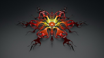 Картинка 3д графика другое цвета узор фон