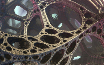 Картинка 3д графика fractal фракталы фон цвета узор