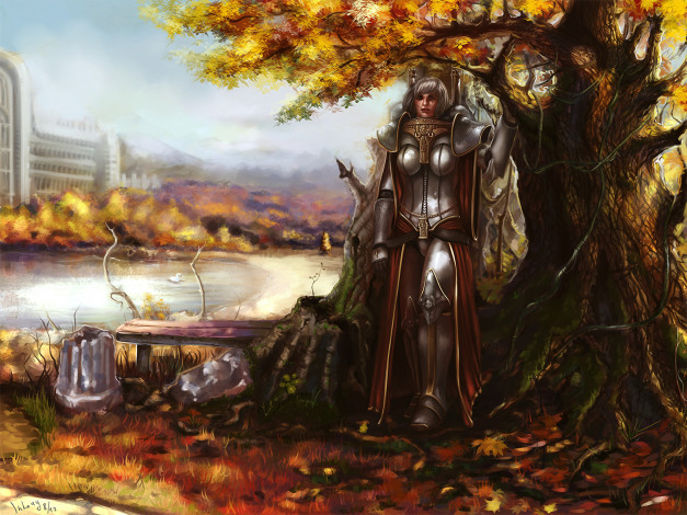 Обои картинки фото фэнтези, девушки, воительница