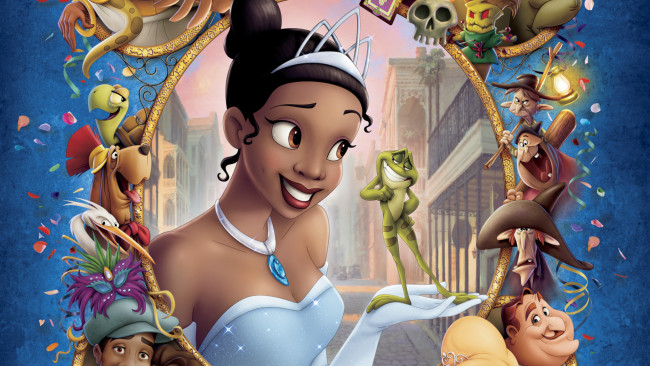 Обои картинки фото the, princess, and, frog, мультфильмы, персонажи, tiana, disney