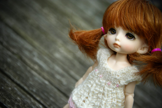 Обои картинки фото разное, игрушки, кукла, хвостики