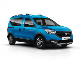 обоя автомобили, dacia, lodgy, stepway, 2014г, синий