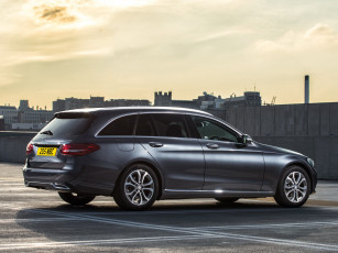 Картинка автомобили mercedes-benz темный 2014г s205 uk-spec c 220 estate se bluetec