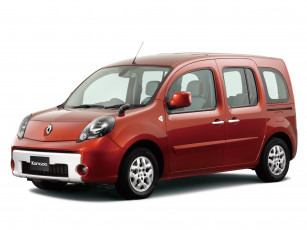 Картинка автомобили renault kangoo jp-spec красный