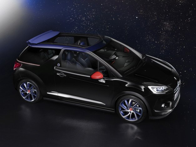 Обои картинки фото автомобили, citroen, paris, de, la, fressange, 3, ines, ds, concept, темный, 2014г