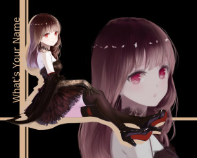 Картинка аниме unknown +другое арт red flowers девушка