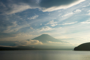 Картинка природа побережье гора утро